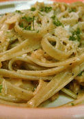 Spaghetti cr&eacute;m&eacute;s et herbes aromatiques